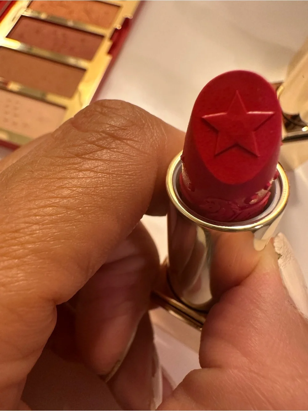 Estee Lauder Red Lipsticks & Gold-Trim Eyeshadow Palettes - amazing bundle !!!!